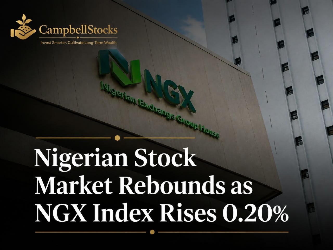 Nigerian Stock Market Rebounds as NGX Index Rises 0.20%